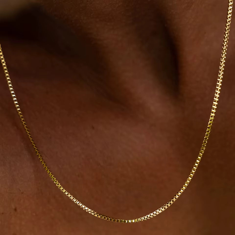 שרשרת לאישה - BOX CHAIN NECKLACE