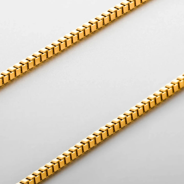שרשרת לגבר - BOX CHAIN | GOLD