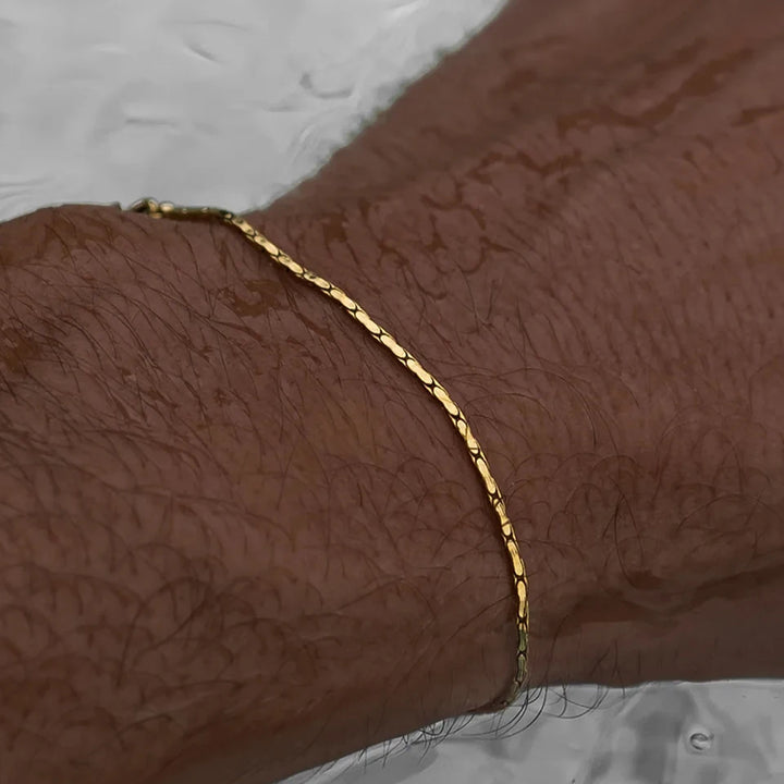 צמיד לגבר - WIRE BRACELET | GOLD