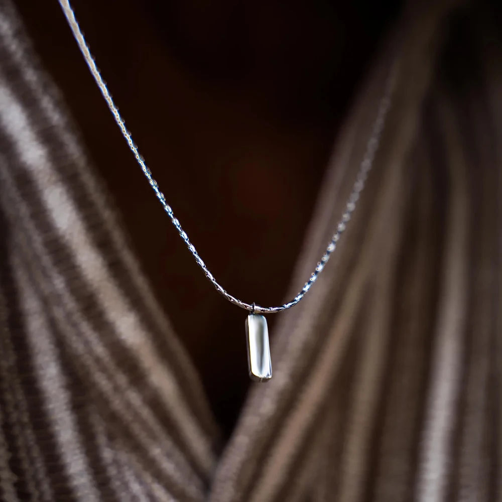 שרשרת לגבר - WIRE PENDANT | SILVER
