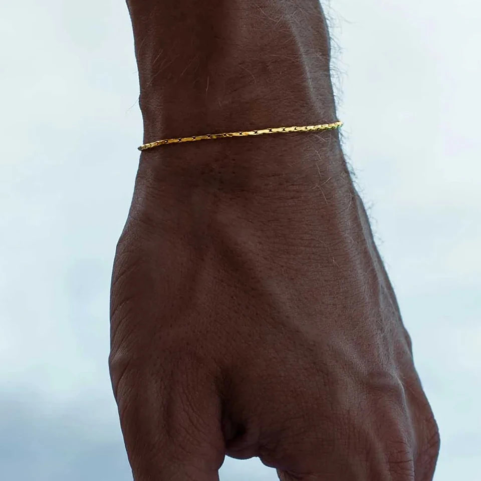 צמיד לגבר - WIRE CHAIN BRACELET
