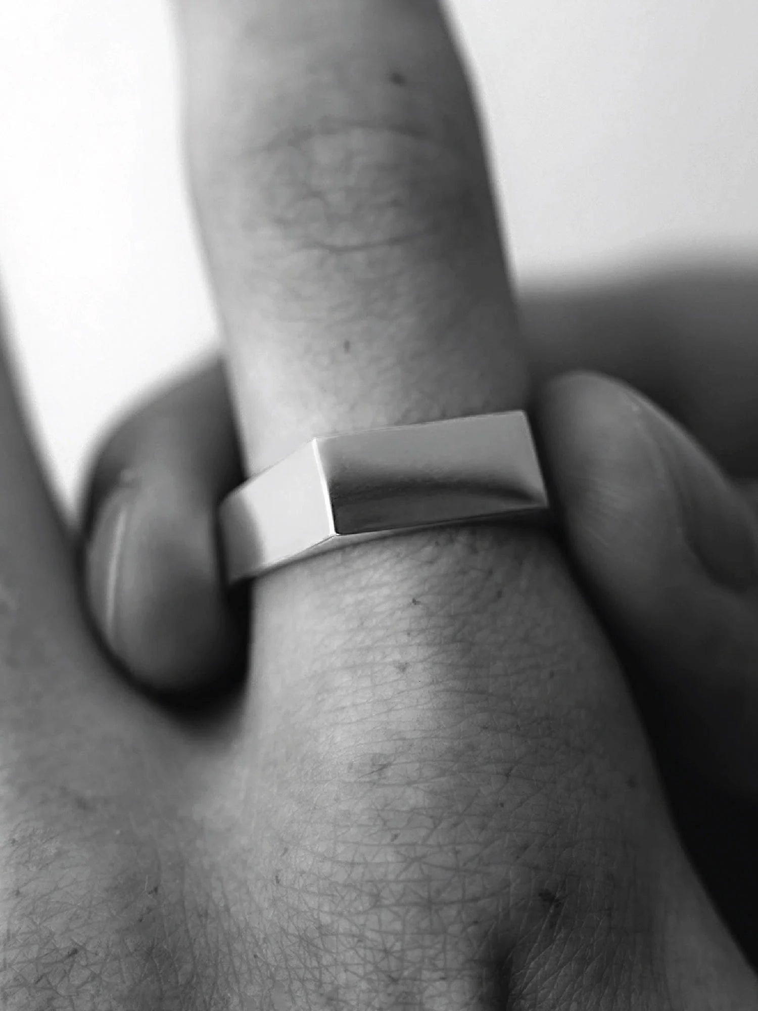 טבעת לגבר - UNISIZE SIGNET RING
