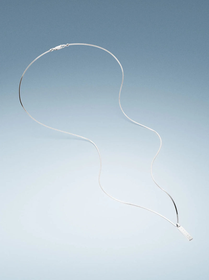 שרשרת לגבר - SQUARE PENDANT NECKLACE