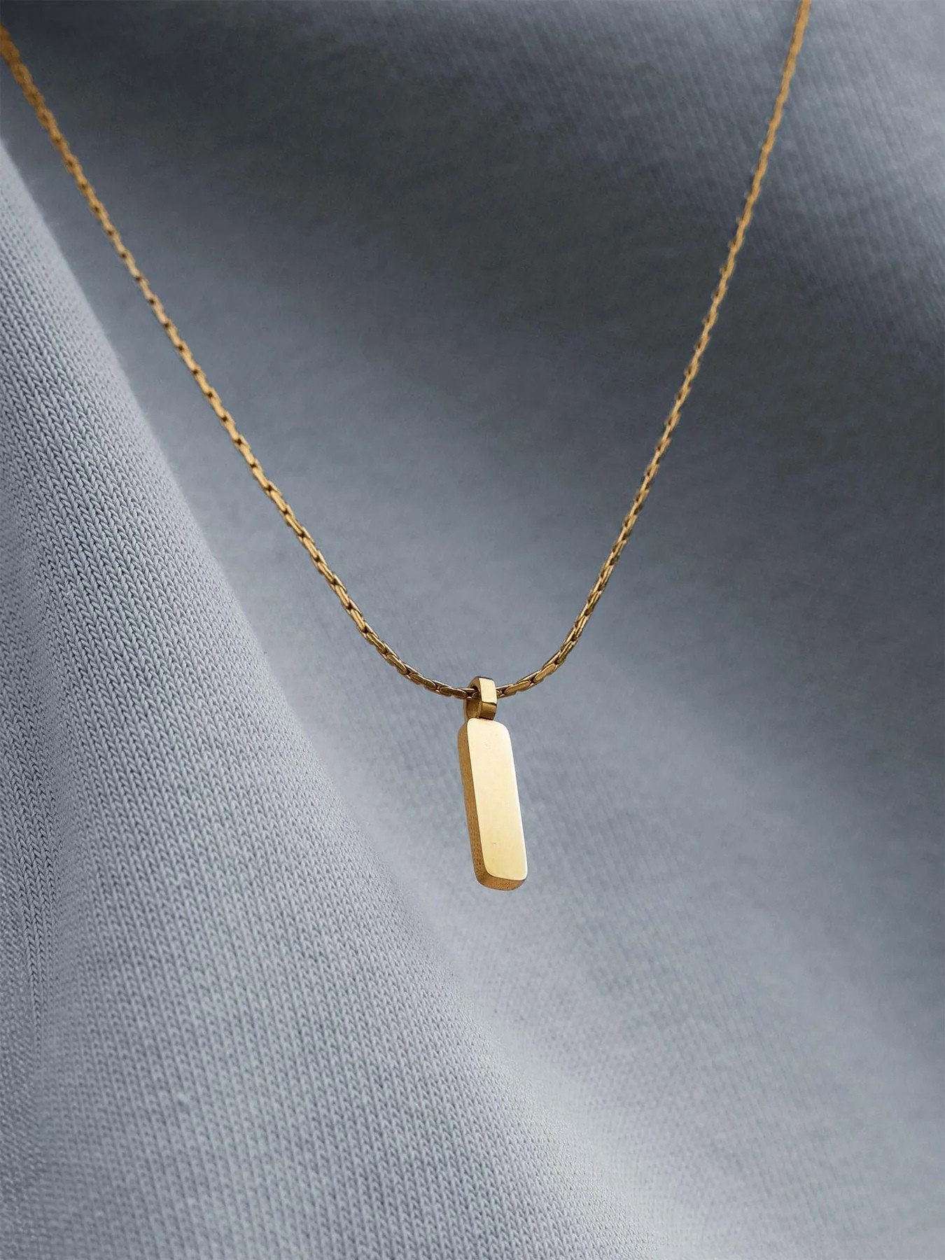 שרשרת לגבר - WIRE PENDANT NECKLACE