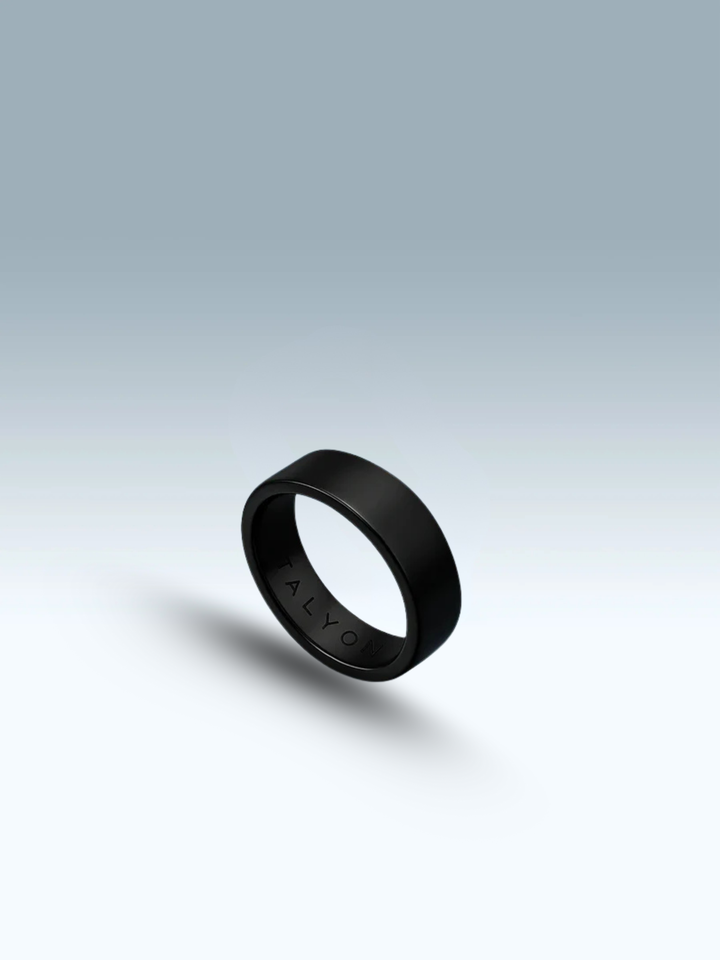 טבעת לגבר - BLACK CLASSIC RING