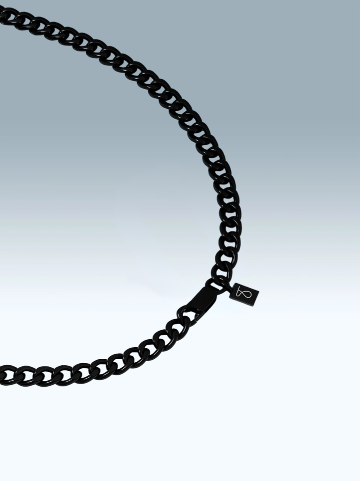 שרשרת לגבר - BLACK CUBAN NECKLACE