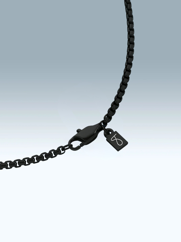 שרשרת לגבר - WHEAT BLACK NECKLACE