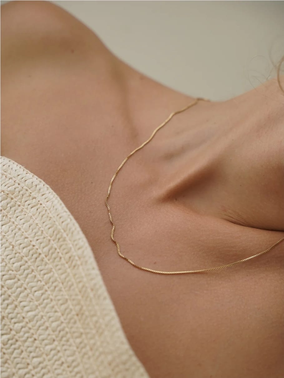 שרשרת לאישה - BOX CHAIN NECKLACE