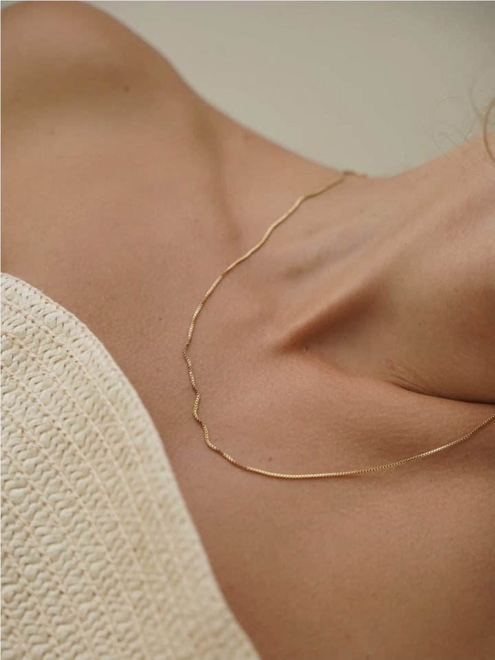 שרשרת לאישה - BOX CHAIN NECKLACE