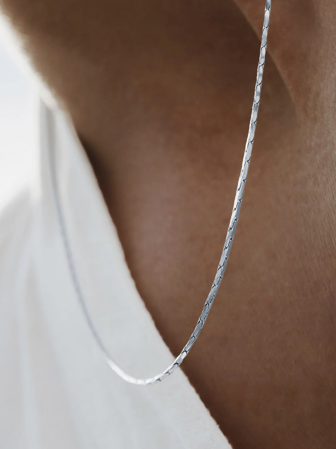 שרשרת לגבר - WIRE CHAIN | SILVER