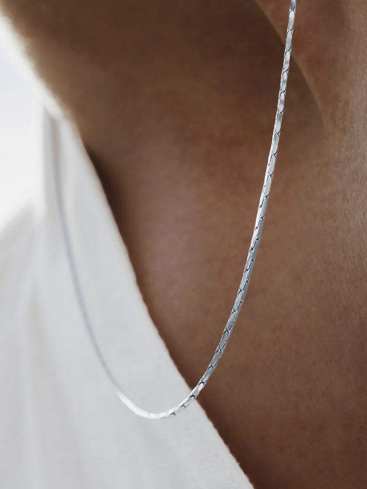 שרשרת לגבר - WIRE CHAIN | SILVER