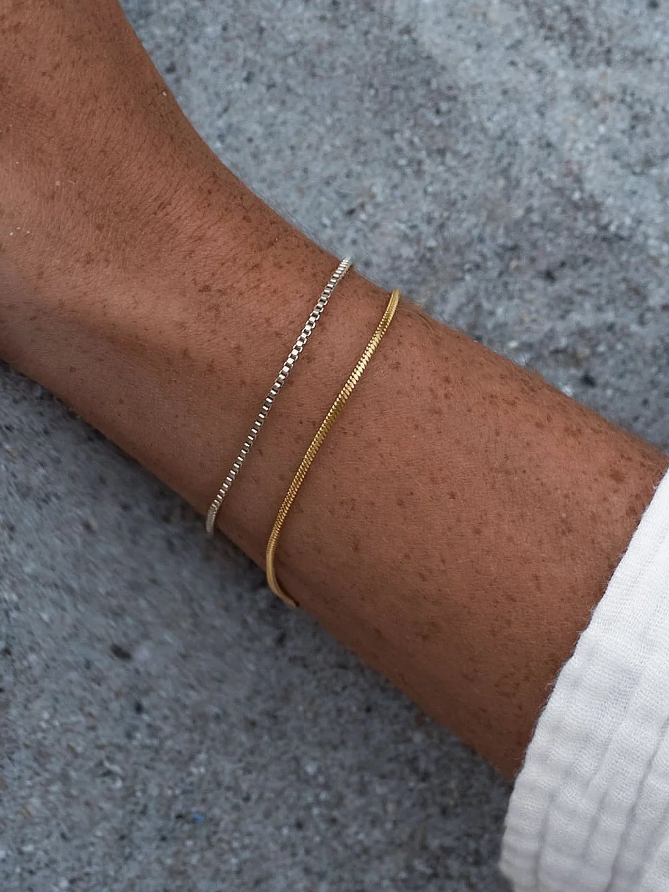 צמיד לאישה - SQUARE CHAIN BRACELET