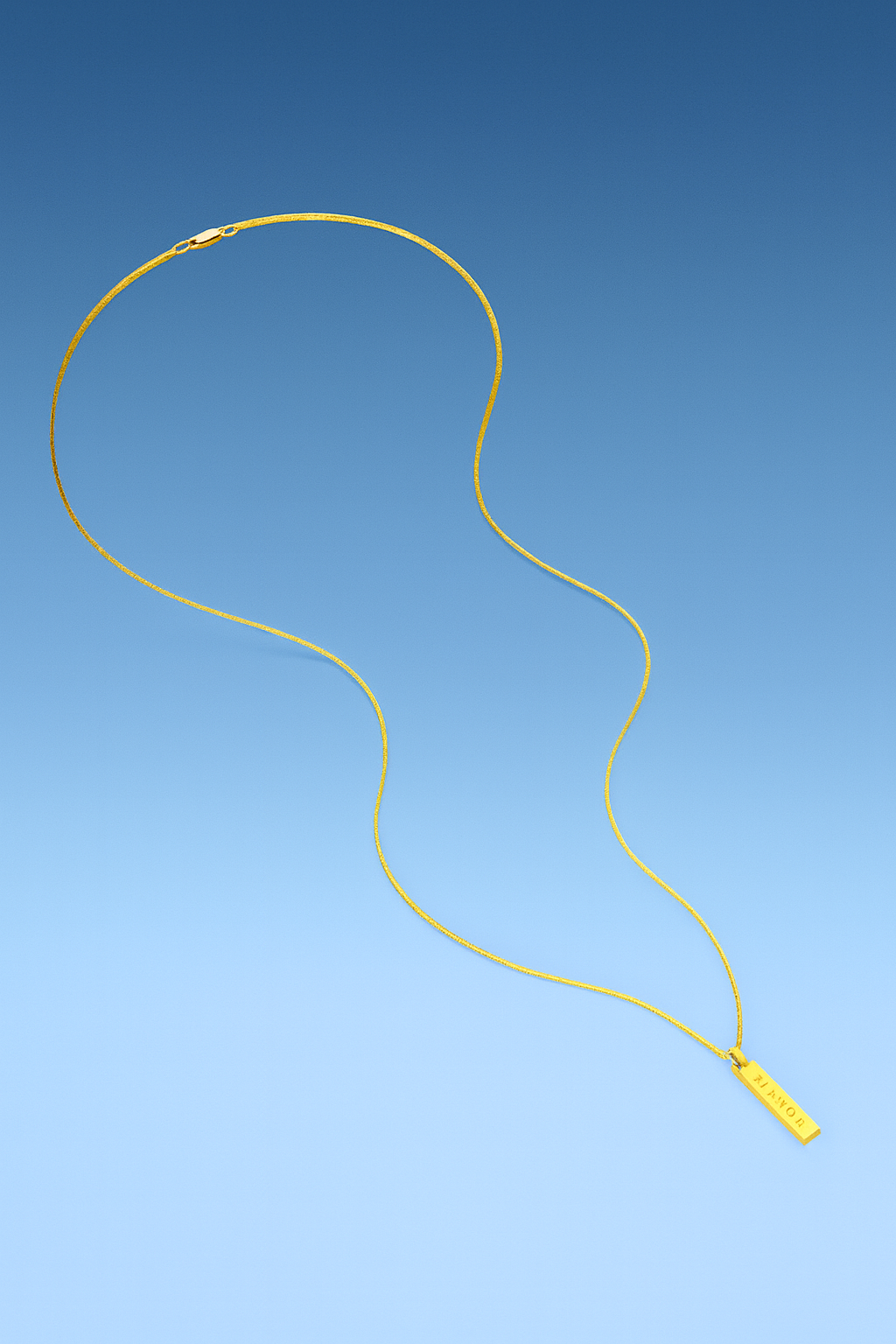 שרשרת לגבר - WIRE PENDANT | GOLD
