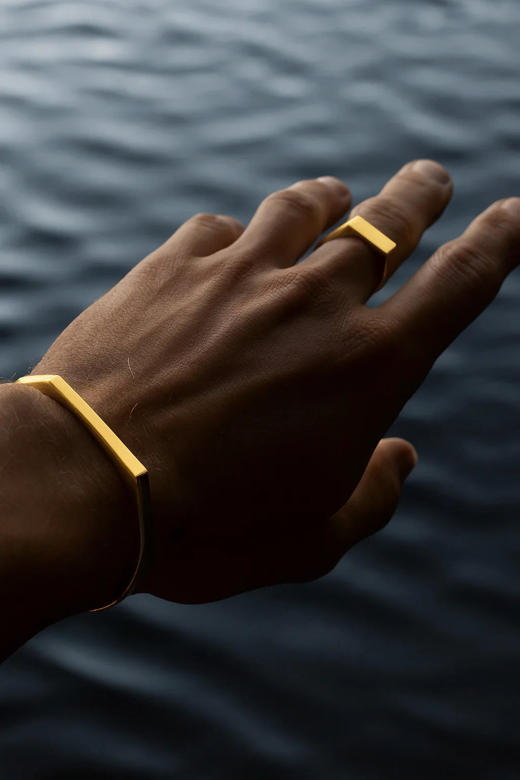 צמיד לגבר - UNISIZE SIGNET TROPEZ CUFF