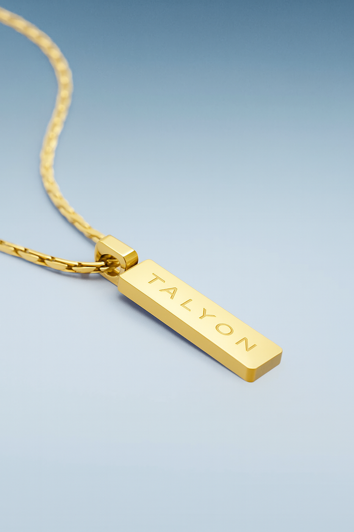 שרשרת לגבר - WIRE PENDANT | GOLD