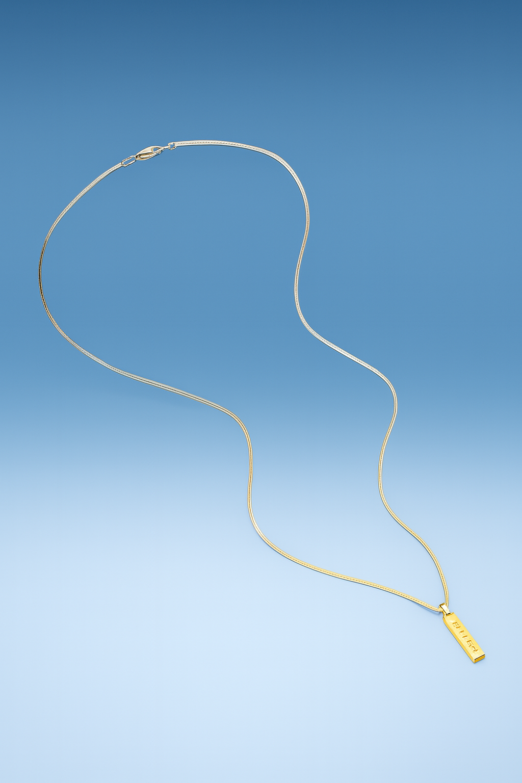 שרשרת לגבר - SQUARE PENDANT | GOLD