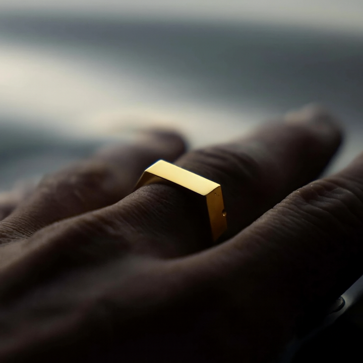 טבעת לגבר - AMSTERDAM UNISIZE SIGNET RING