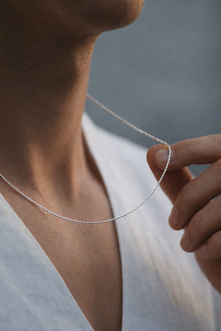 שרשרת לגבר - WIRE CHAIN NECKLACE