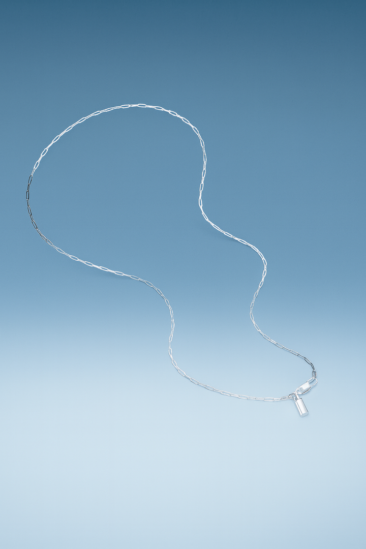 שרשרת לגבר - CLIP CHAIN | SILVER